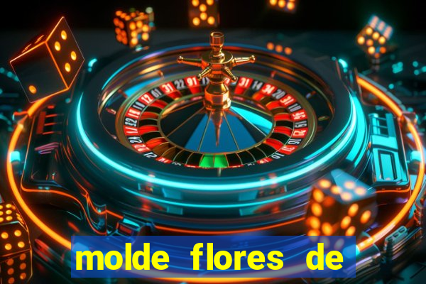 molde flores de papel para imprimir